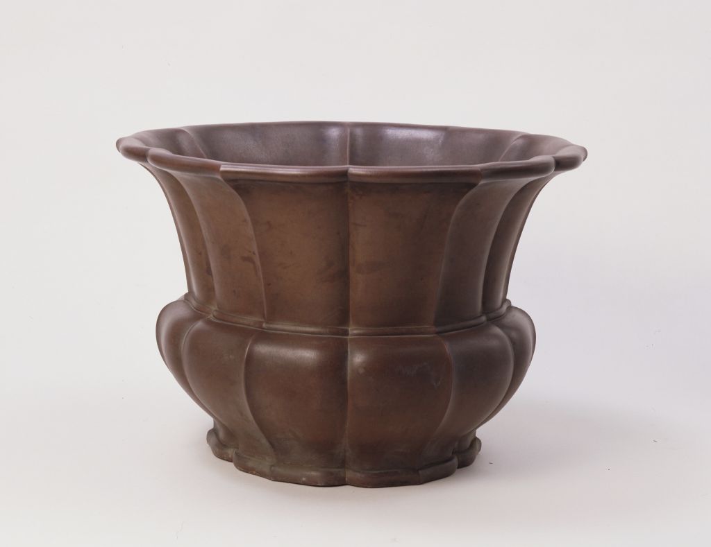 图片[1]-Yixing kiln purple sand flowerpot-China Archive